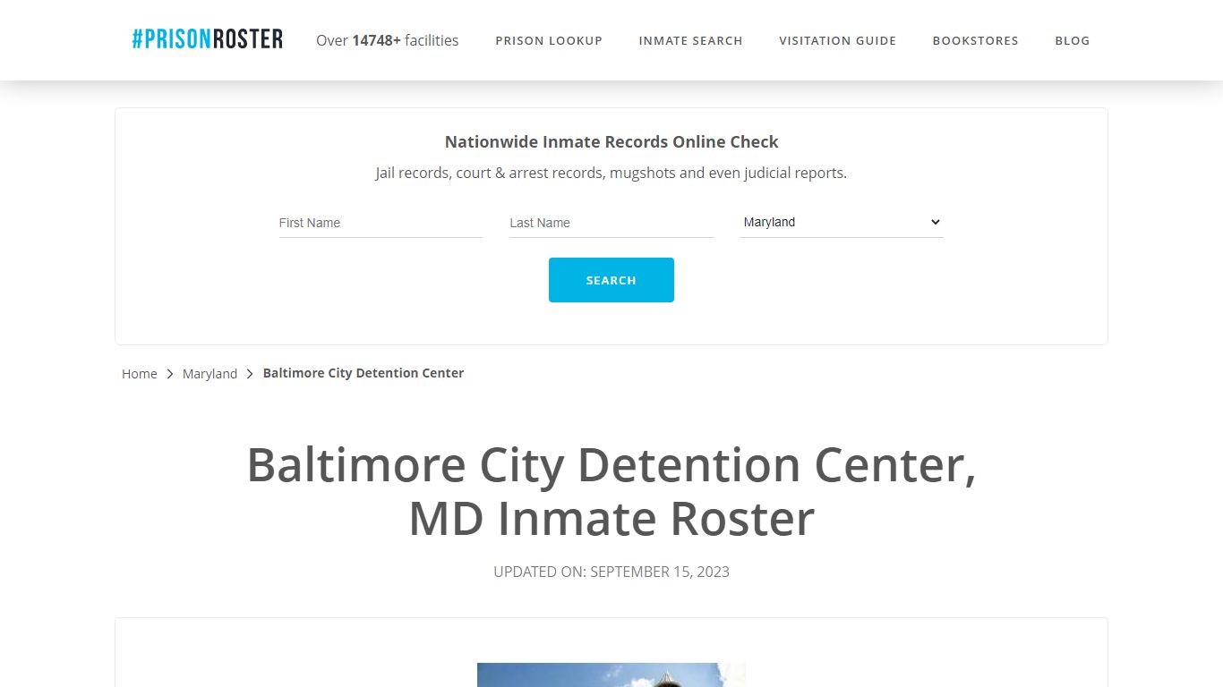 Baltimore City Detention Center, MD Inmate Roster - Prisonroster